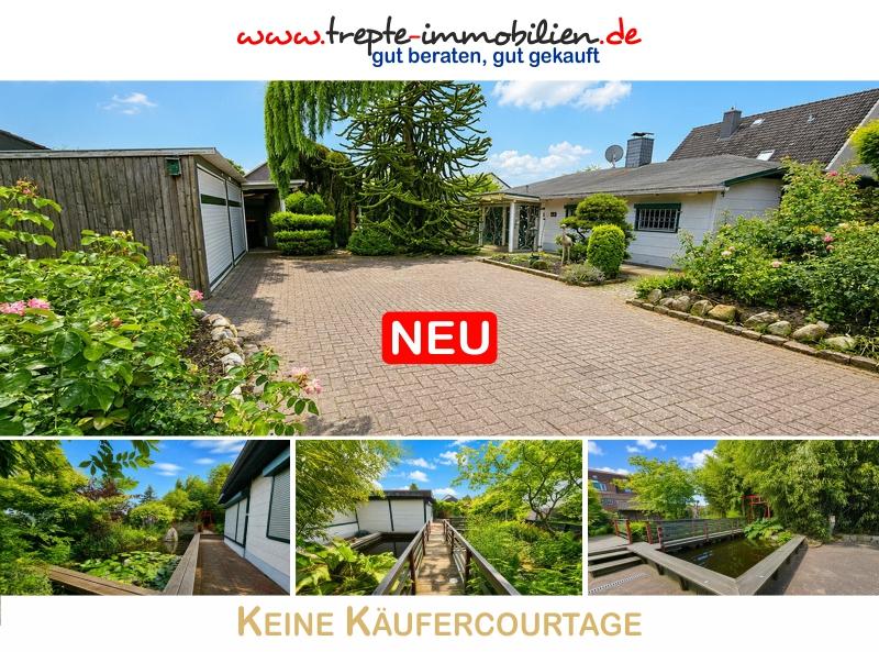 Traumhaftes Gartenparadies in ruhiger Sackgassenlage – Charmanter Bungalow mit großem Potential ! - Bungalow Alveslohe | Angebot:27055170