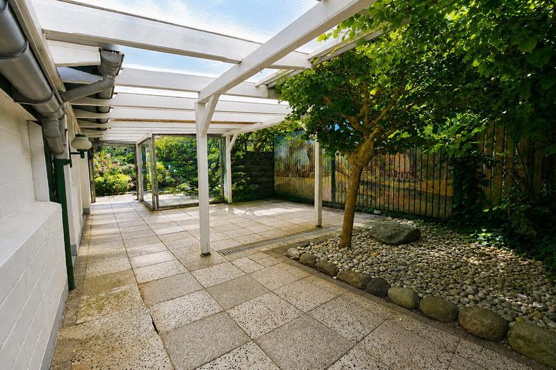 Wintergarten vor dem Bungalow