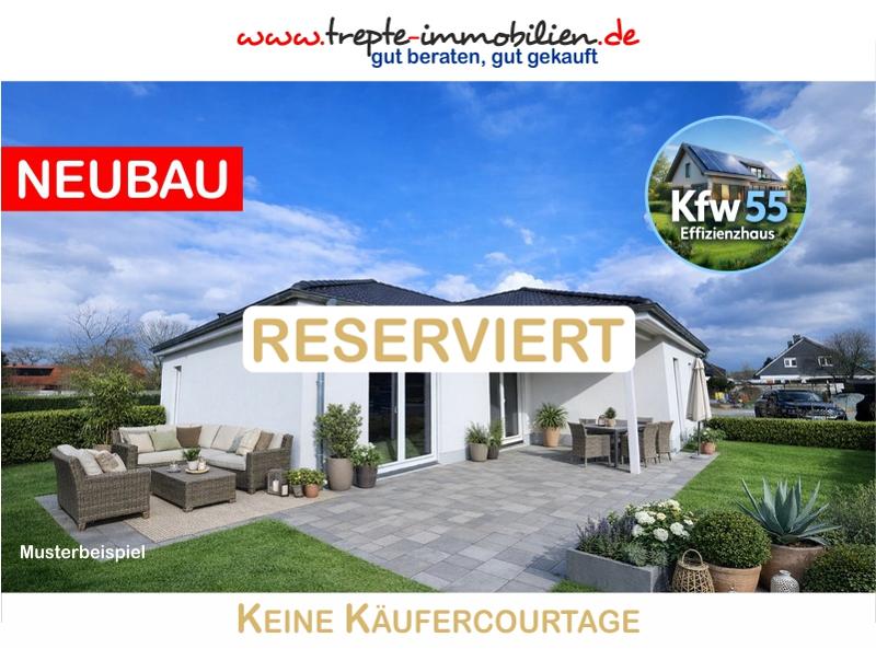 Großzügiger 144m² Winkelwalmdachbungalow * Energieeffizienzhaus Kfw 55 - Einfamilienhaus Bokholt-Hanredder Hanredder | Angebot:25265296